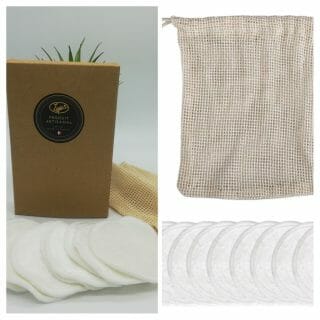 10 Eco-disque réutilisable en fibre de bambou - LVP