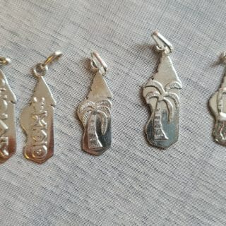 Pendentif Madagascar 100% Argent avec divers émotif