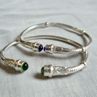 Bracelet vangovango "zaza hely" Argent artisanal- 15CM