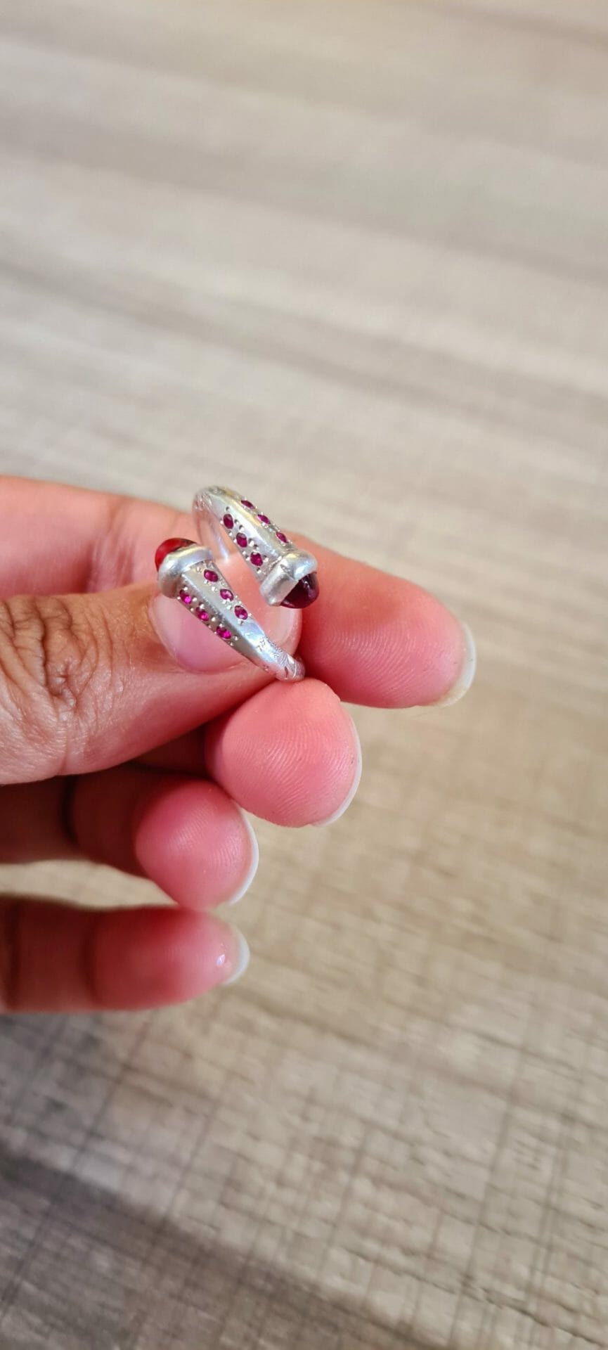 Bague vangovango sertie de pierre précieuse 100% Argent – Image 4