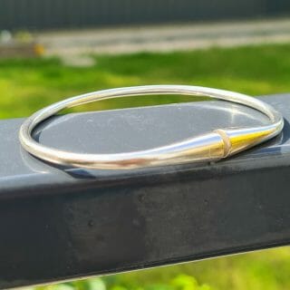 Bracelet vangovango saccalava lisse 100% Argent pour Homme