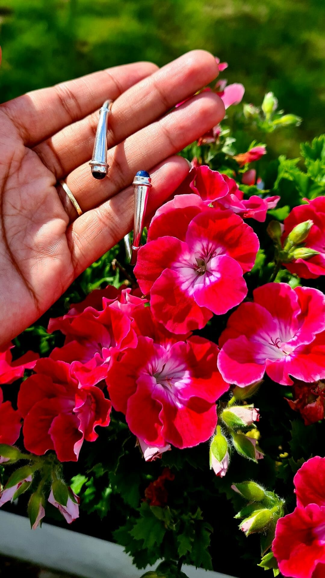 Bracelet vangovango lisse 100% argent-pierre saphir bleu – Image 6