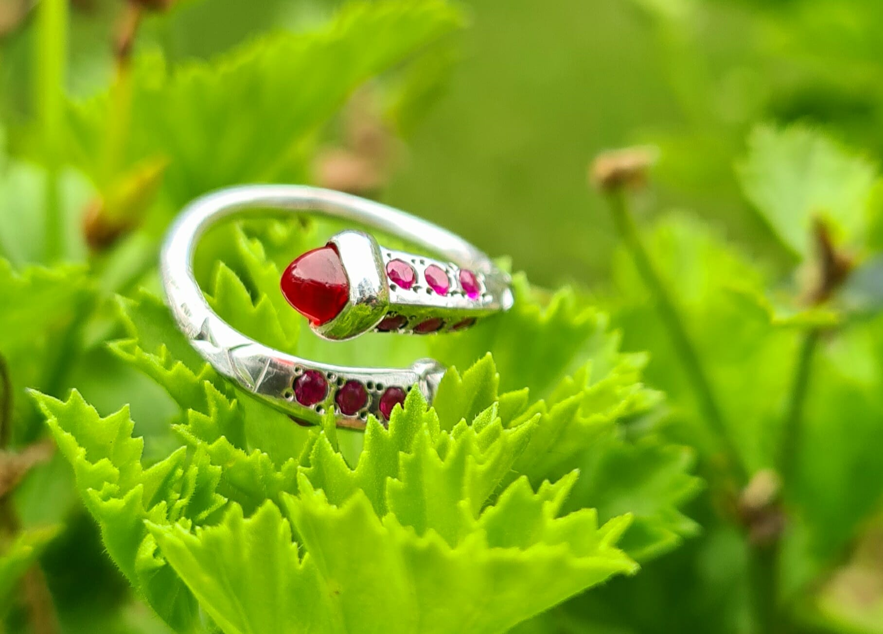 Bague vangovango sertie de pierre précieuse 100% Argent – Image 11