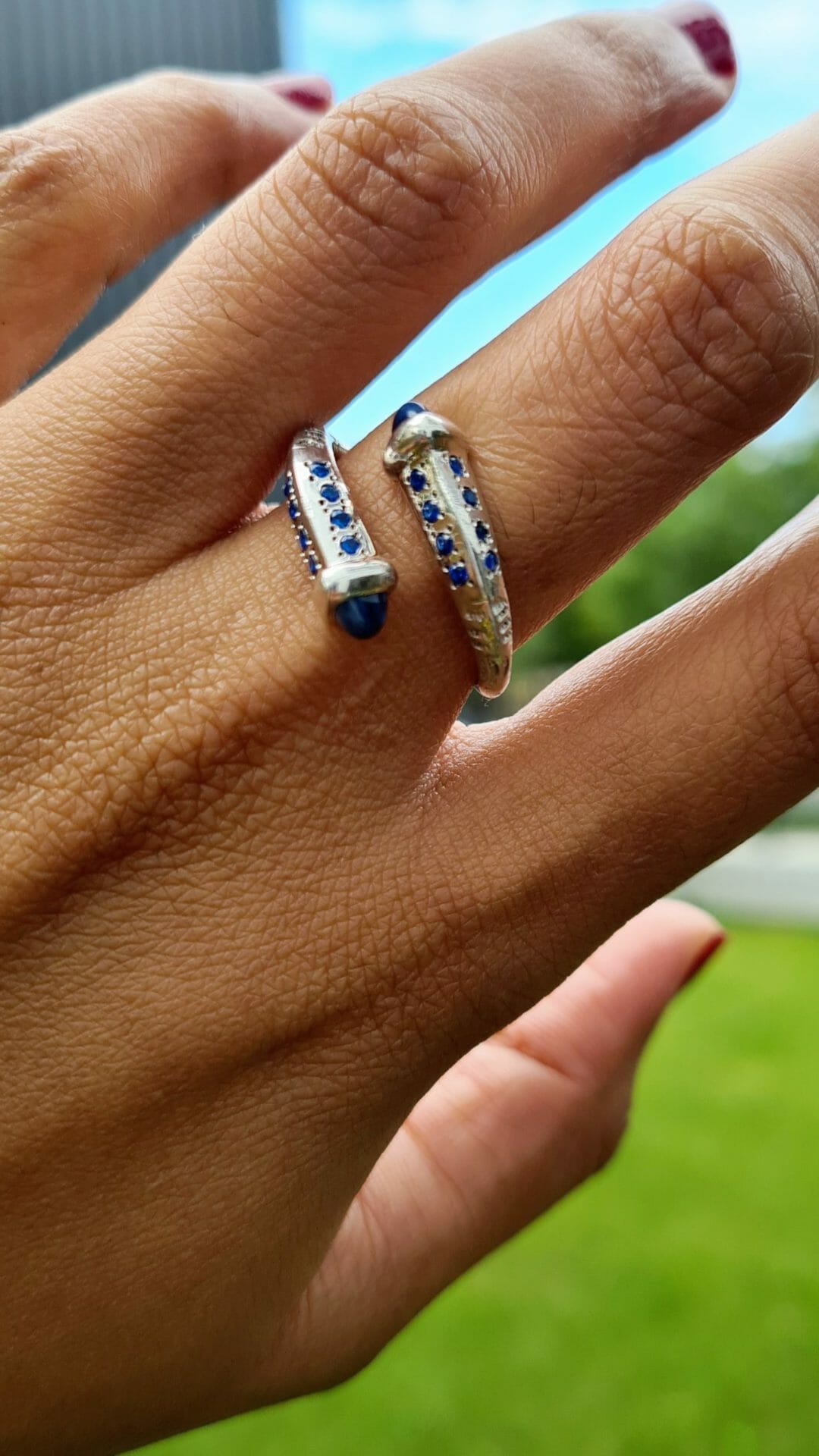 Bague vangovango sertie de pierre précieuse 100% Argent – Image 7