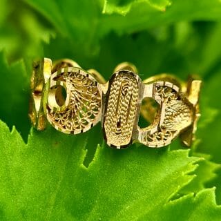 Bague filigrane ALOALO Or 18K 100% Artisanal