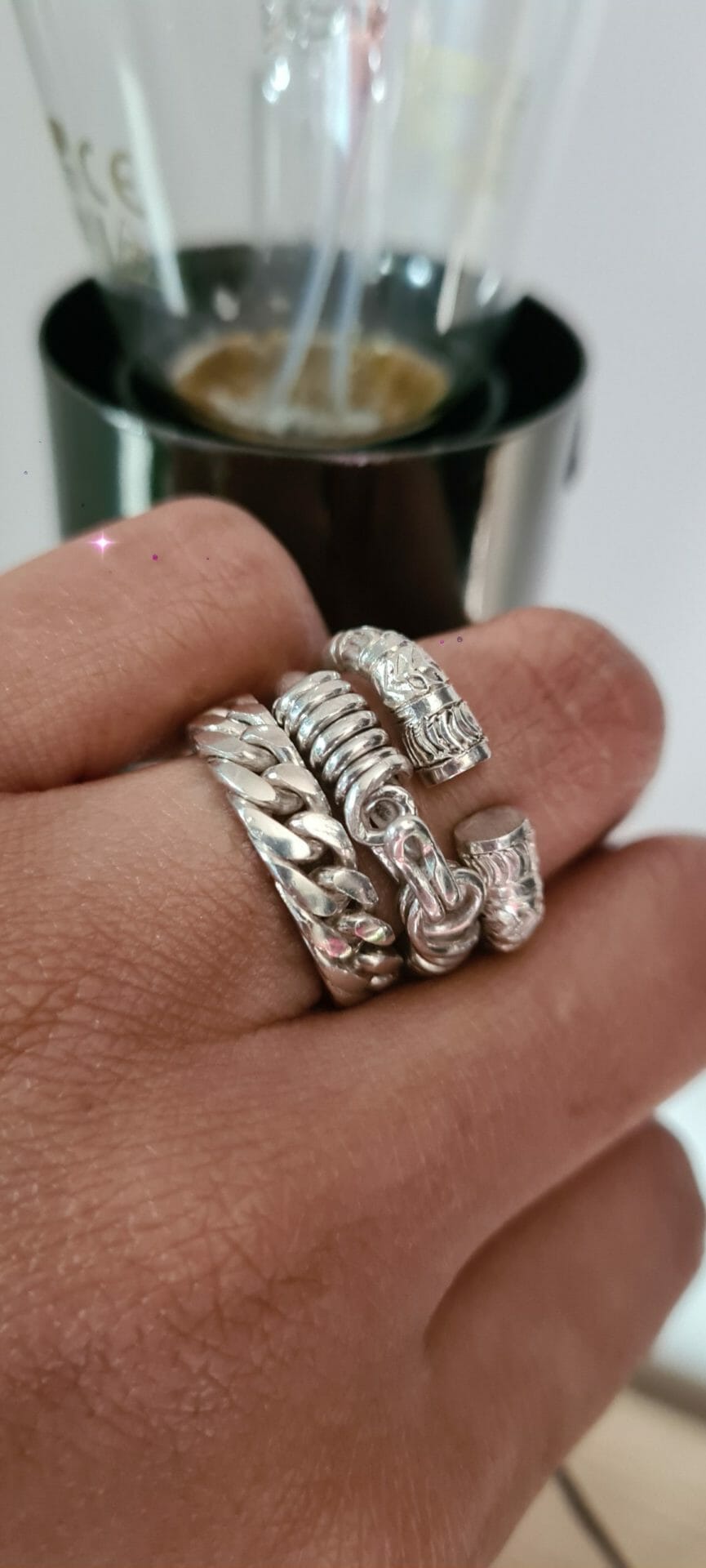 Lot de bague emblématique malgache en Argent 925 100% Artisanal – Image 2