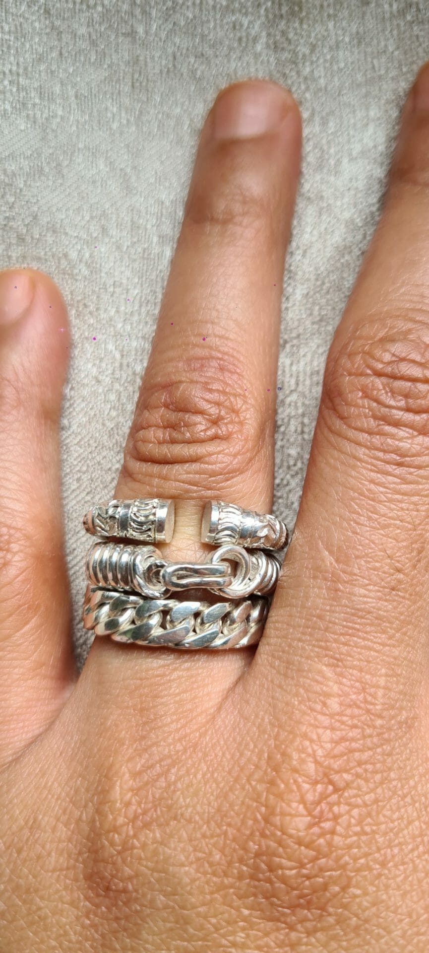 Lot de bague emblématique malgache en Argent 925 100% Artisanal