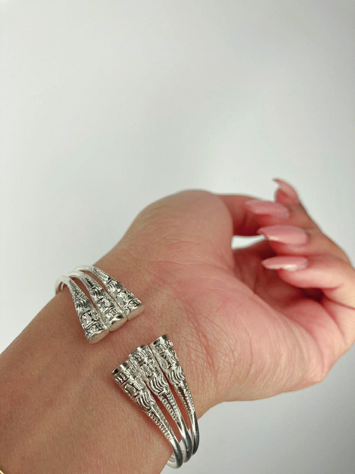 Ensemble bracelet et bague "telo vangovango" en Argent 100% artisanal – Image 3