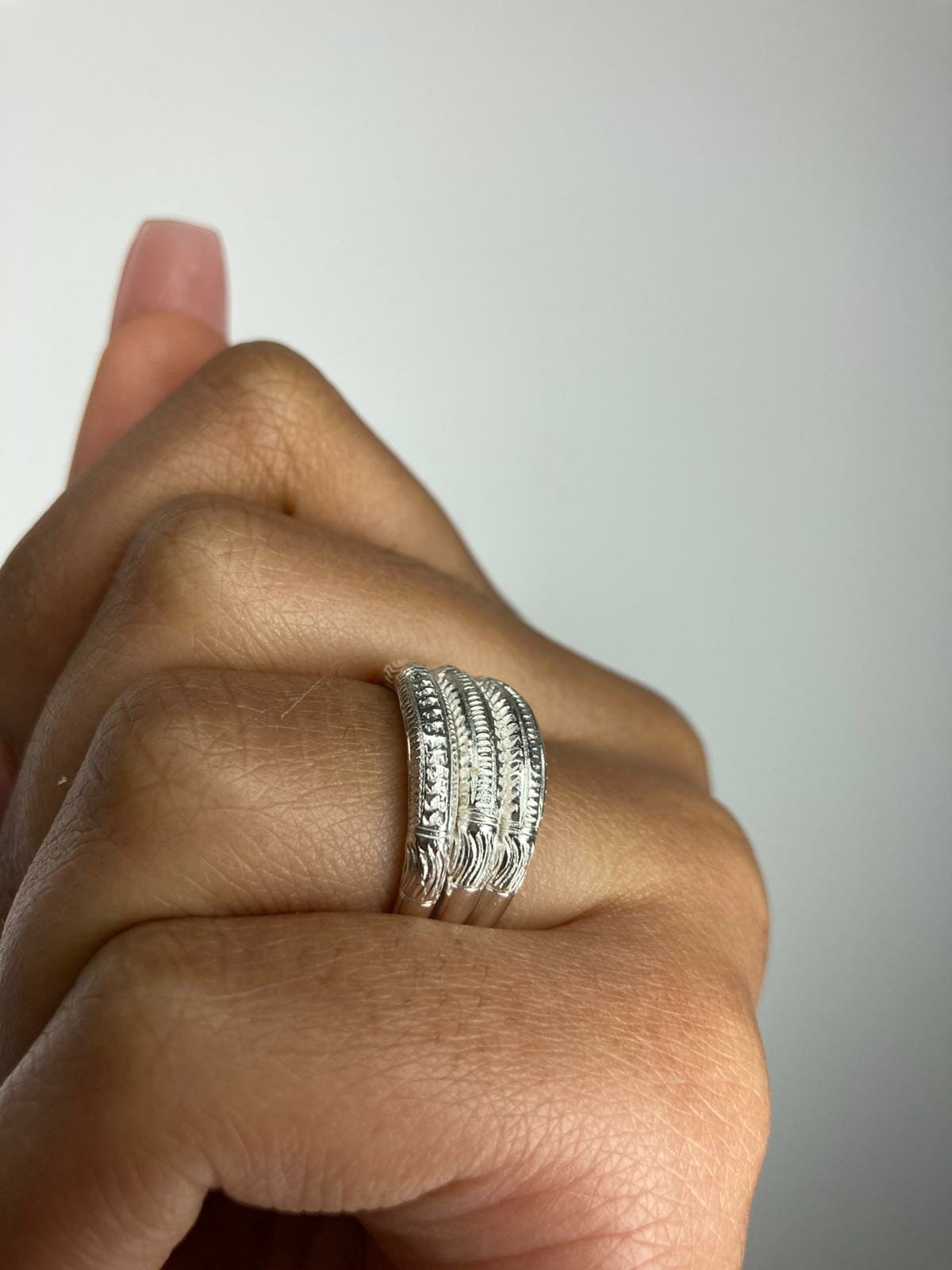 Ensemble bracelet et bague "telo vangovango" en Argent 100% artisanal – Image 4