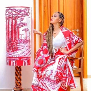 "LAMBAOINE" Ensemble pagne traditionnel Malagasy