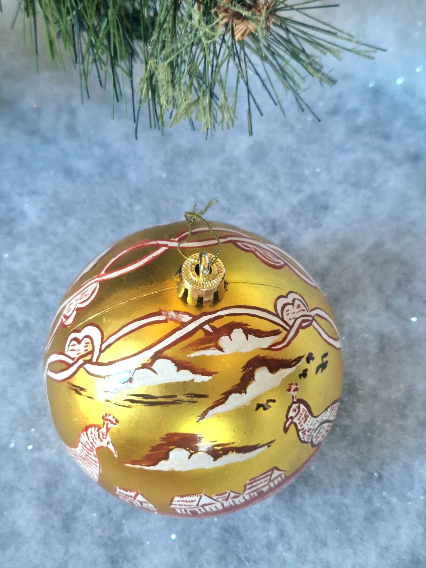 6 Boules de Noël/ décoration de Noël/collection NOËL ARTISANAL/ Madagascar – Image 14