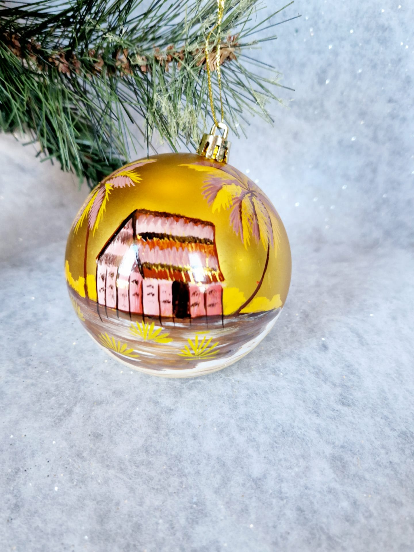 6 Boules de Noël/ décoration de Noël/collection NOËL ARTISANAL/ Madagascar – Image 9