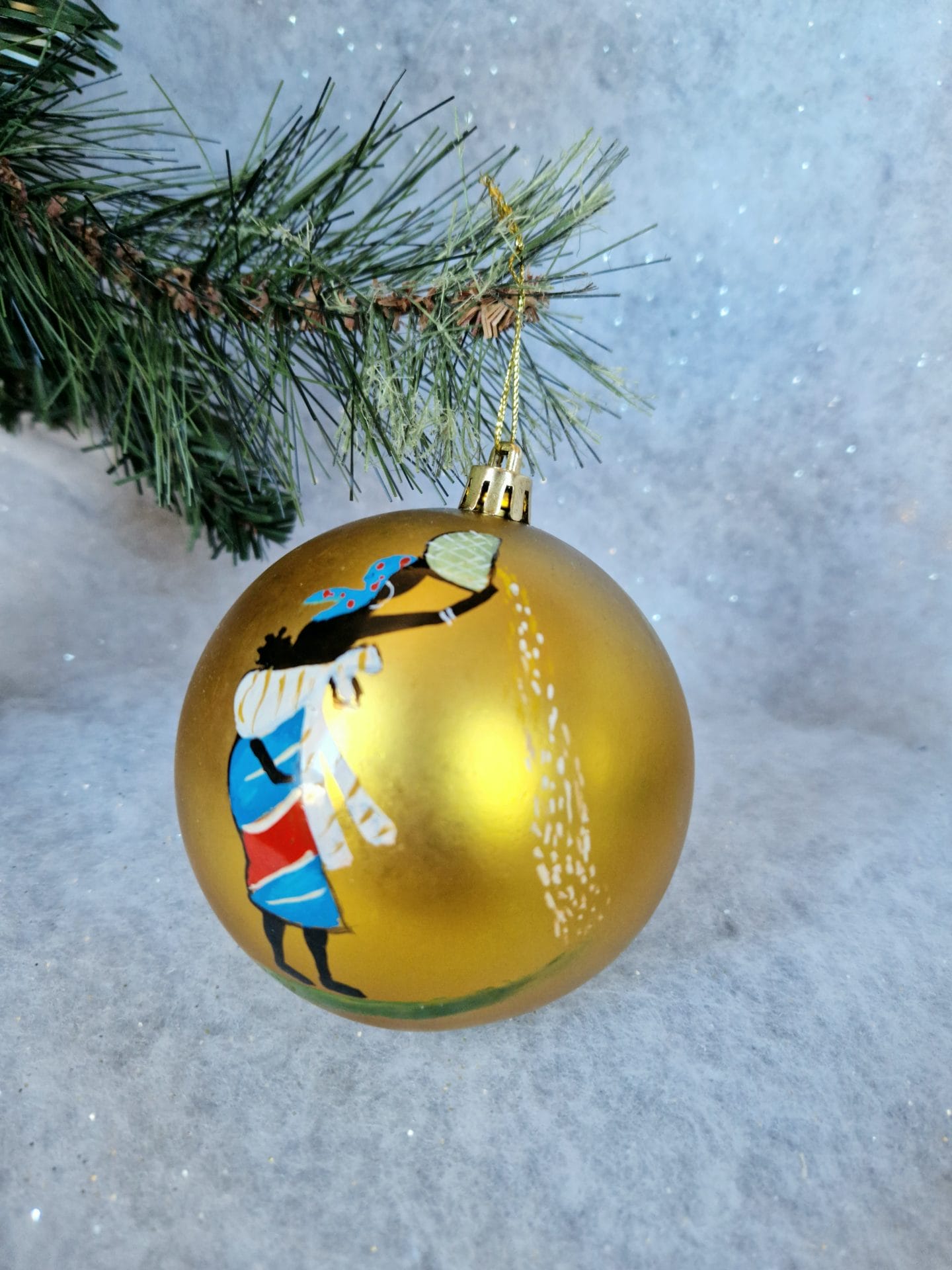 6 Boules de Noël/ décoration de Noël/collection NOËL ARTISANAL/ Madagascar – Image 10