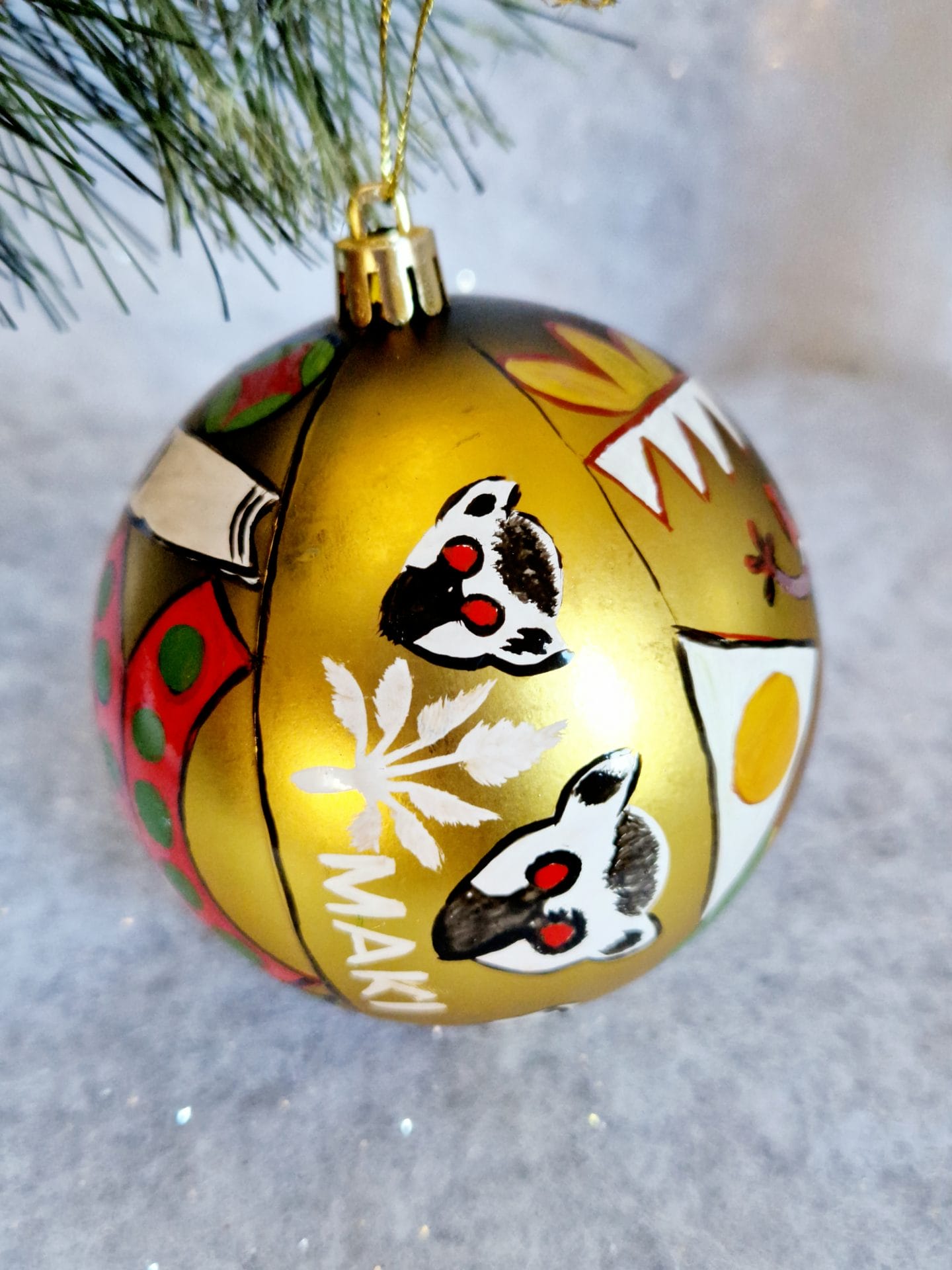 6 Boules de Noël/ décoration de Noël/collection NOËL ARTISANAL/ Madagascar – Image 3