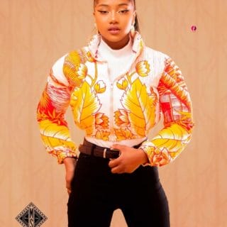 Doudoune Crop-top/bombers /Veste/collection LAMBAOINE/ Madagascar