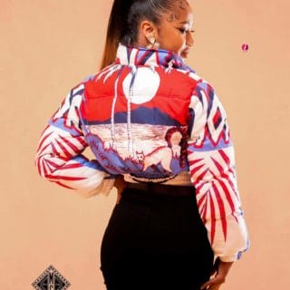 Doudoune Crop-top/bombers /Veste/collection LAMBAOINE/ Madagascar