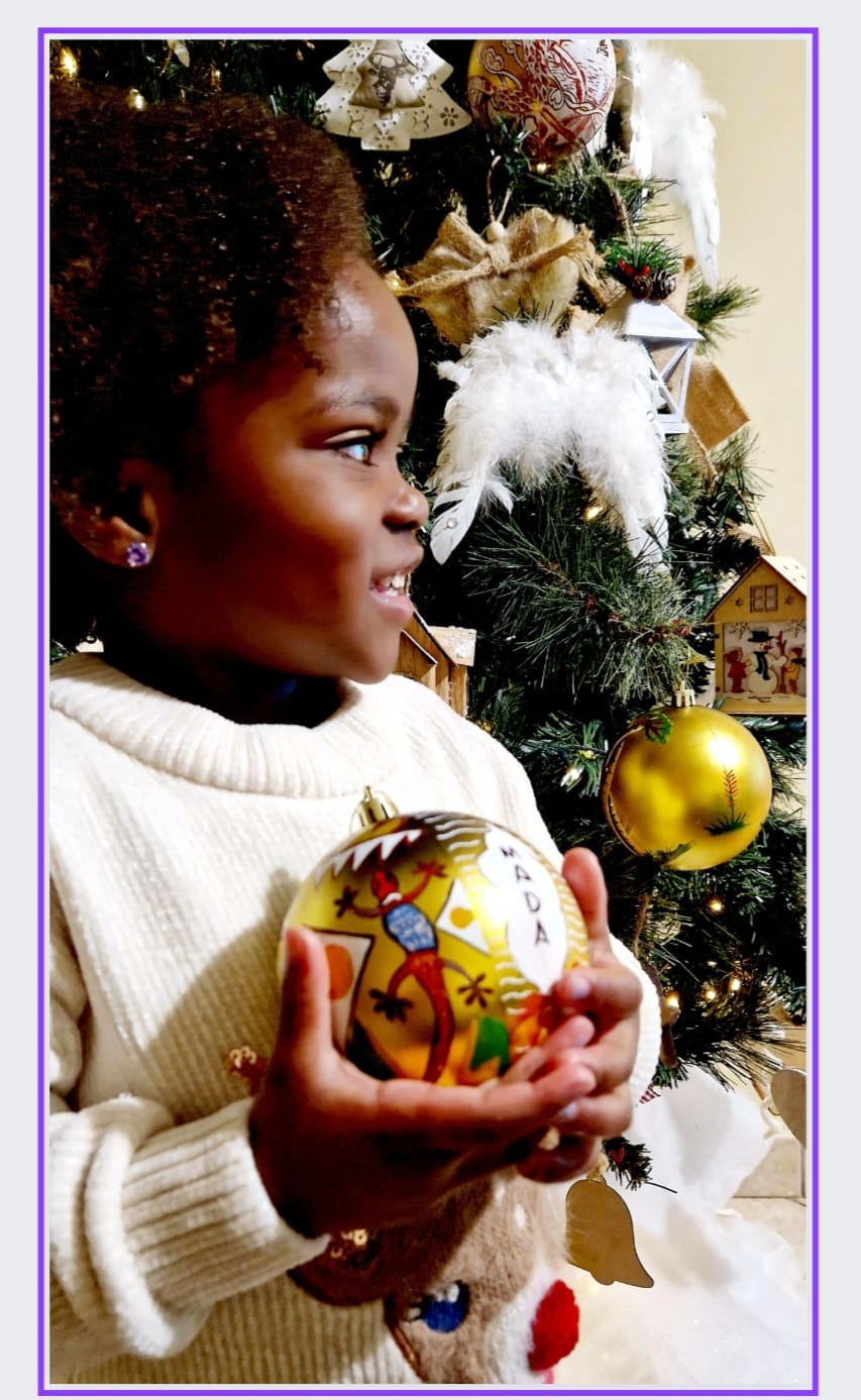6 Boules de Noël/ décoration de Noël/collection NOËL ARTISANAL/ Madagascar – Image 2