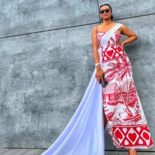 Robe maxi / soirée, fête familiale, fiançailles, mariage/collection LAMBAOINE/ Madagascar