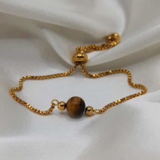 Bracelet œil de tigre 🤎 pierre naturelle/ Madagascar