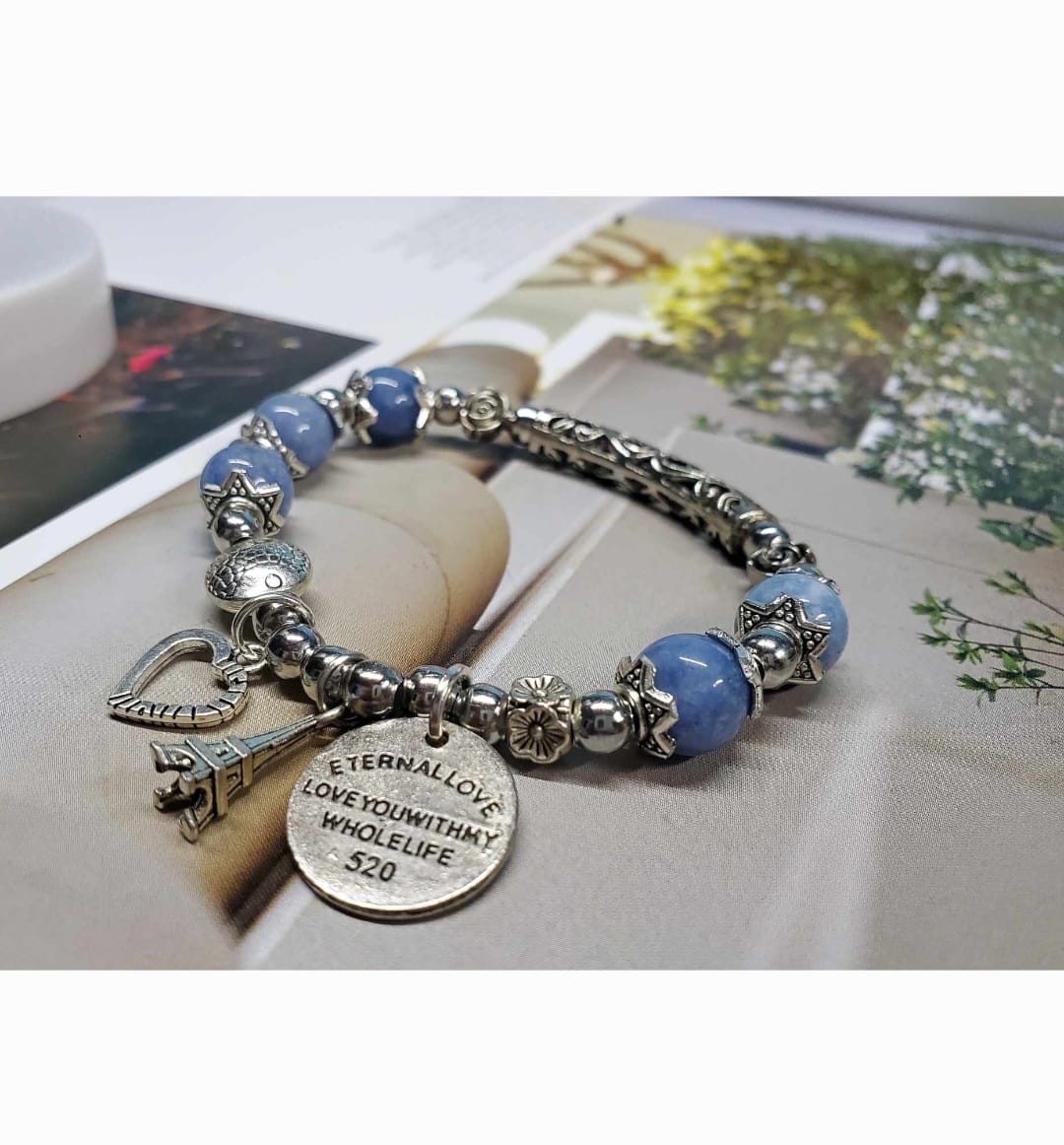 Bracelet Aigue Marine/ pierre naturelle/ Madagascar