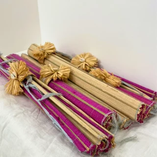 lot de 6 sets de table en rabane