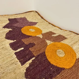 Tapis en Raphia Artisanal