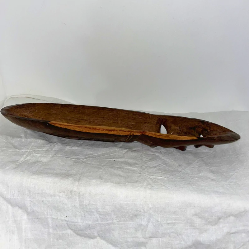 Grand Masque Facial Tribal Ethnique en Bois Suspendu