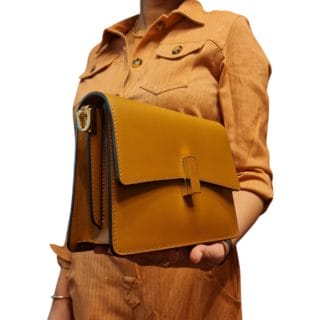 Sac à Main Renault en Cuir Marron