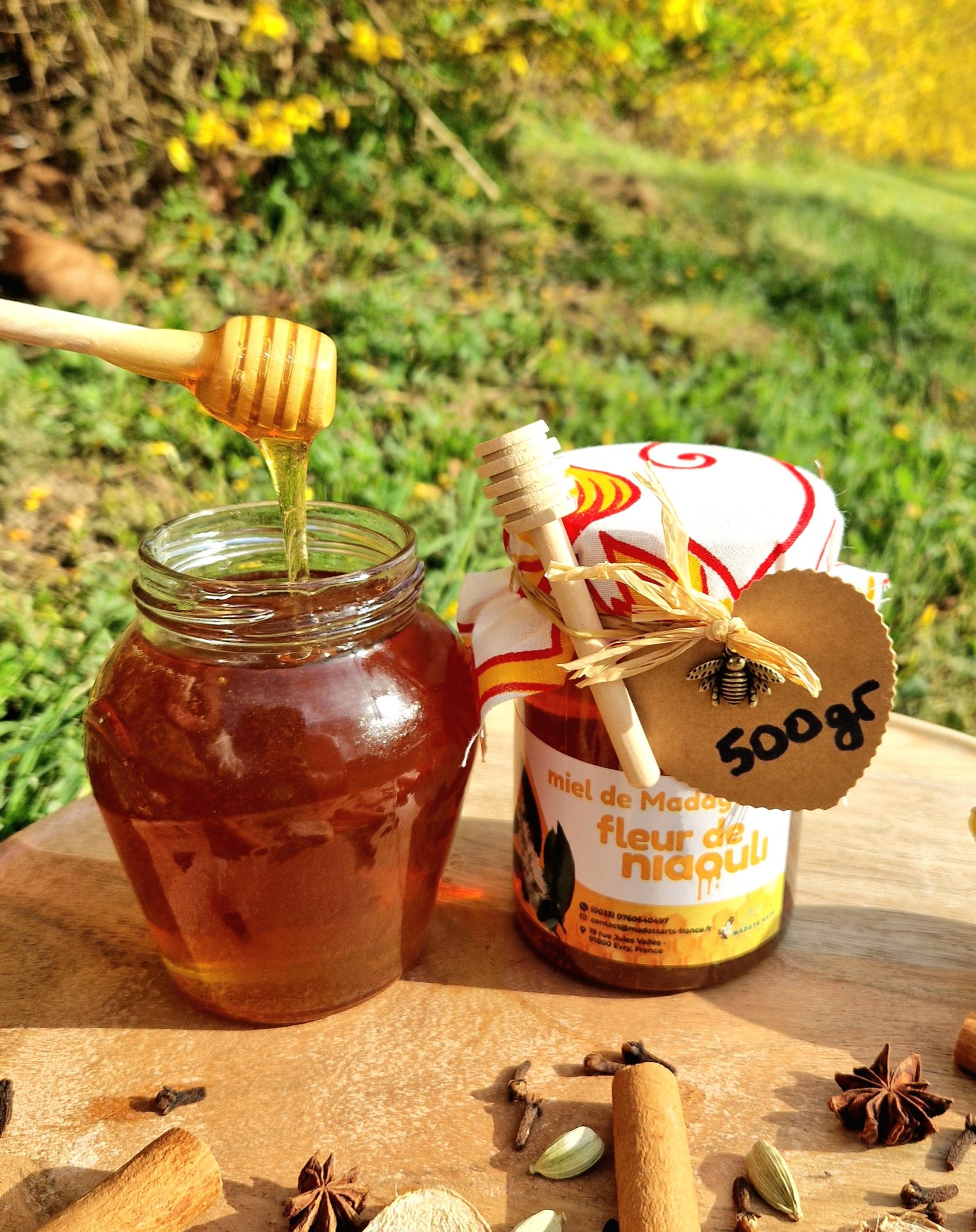500gr de Miel de Niaouli/ Miel de Sud-est/ miel de Manakara/ Madagascar