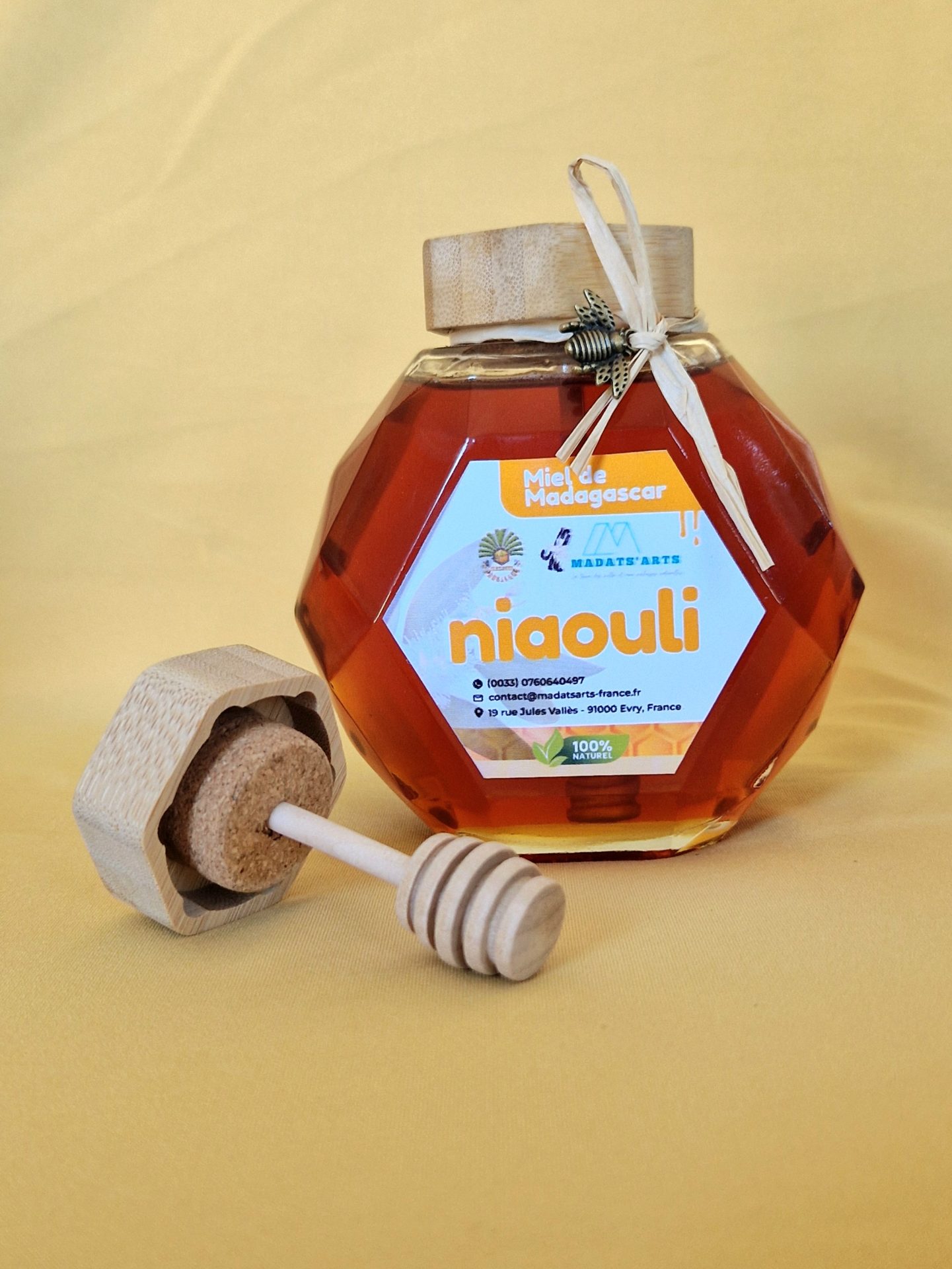 Pack-coffret Découverte- 3 miels mokarana, Litchi et Niaouli/ Miel de Sud-est Madagascar – Image 5