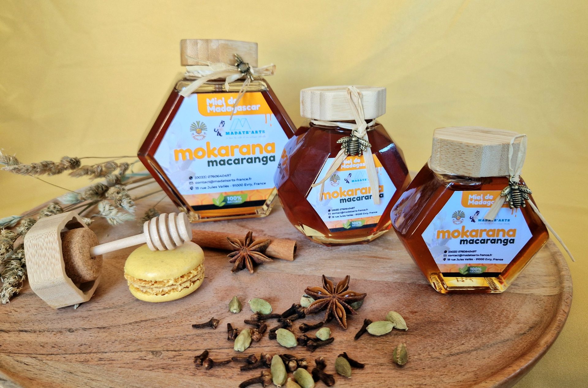 250gr de Miel de Mokarana en BOCAL MAGIQUE/ miel du Sud-est de Madagascar – Image 4