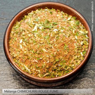 CHIMICHURRI ROUGE fumé 200g M ... mélange d'épices, herbes aromatiques, condiments, piments