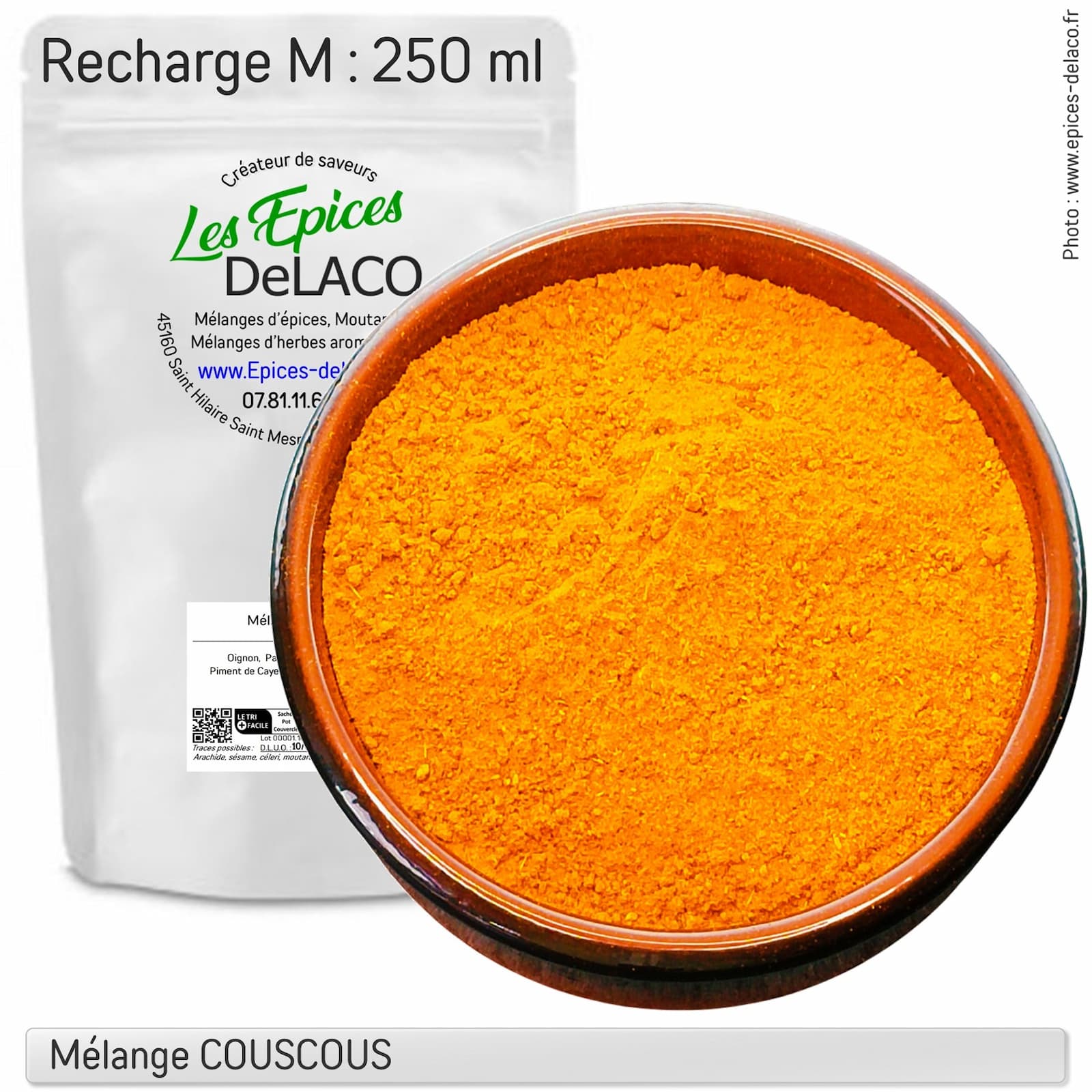COUSCOUS 110g M ... mélange d'épices, herbes aromatiques, condiments, piments – Image 3