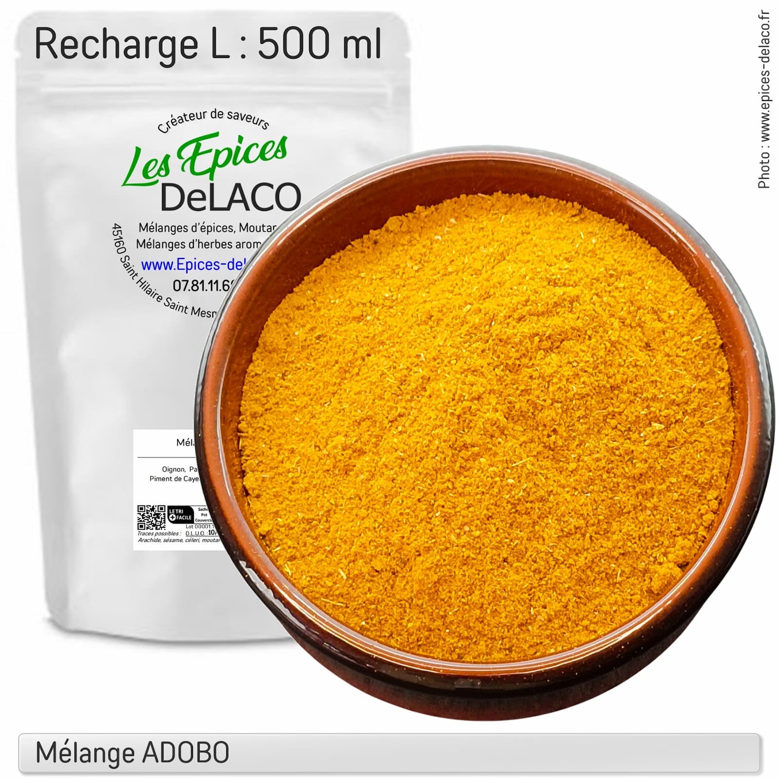 ADOBO 190g L ... mélange d'épices, herbes aromatiques, condiments, piments – Image 2