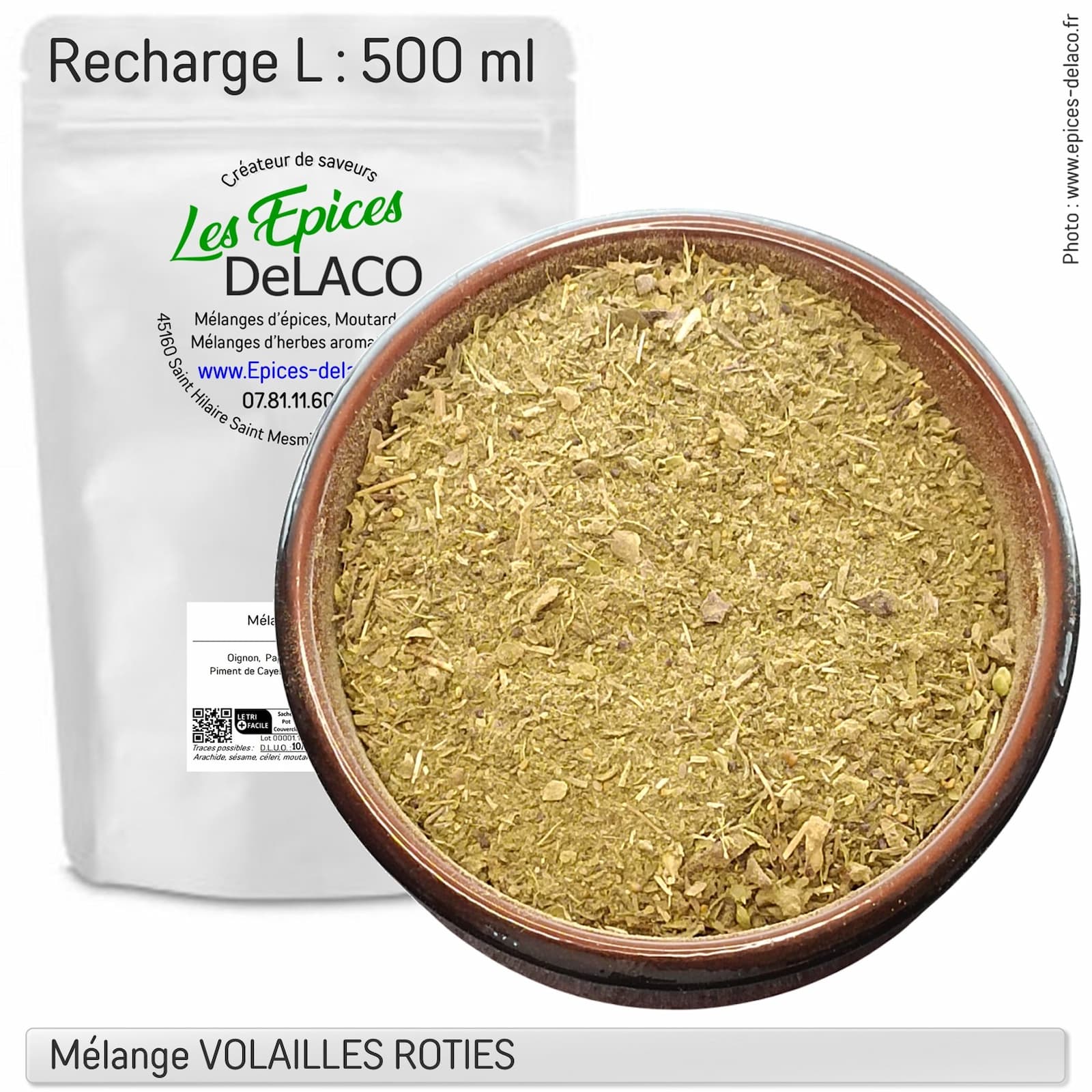 VOLAILLE ROTIE 160g L ... mélange d'épices, herbes aromatiques, condiments, piments – Image 3