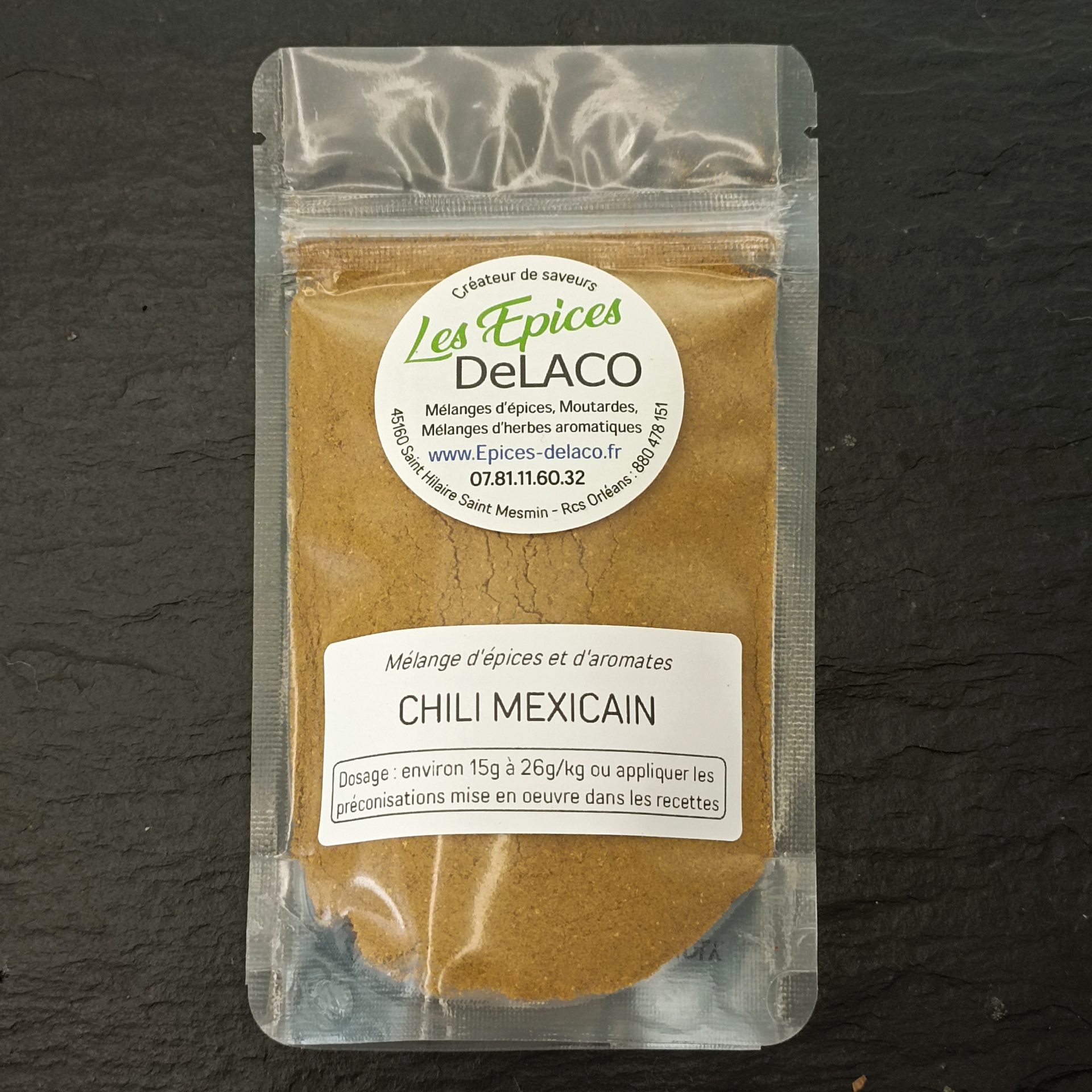 CHILI MEXICAIN 240g L ... mélange d'épices, herbes aromatiques, condiments, piments – Image 4