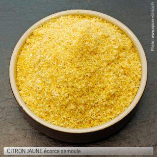 CITRON JAUNE écorce semoule - 100g - M...fruit sec, fruit séché