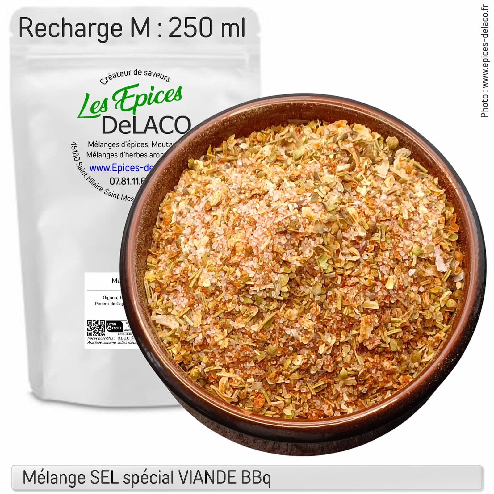 SEL spécial VIANDE BBq 130g M ... mélange d'épices, herbes aromatiques, condiments, piments – Image 3