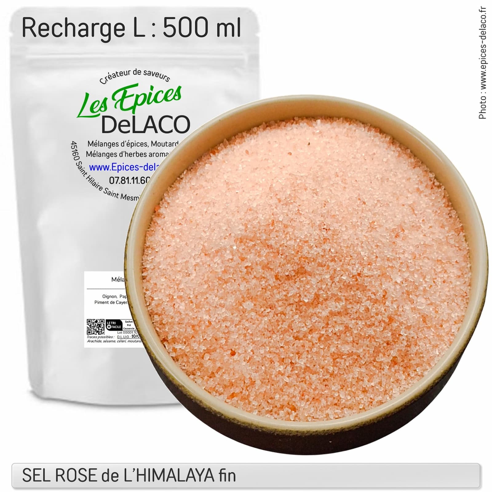 SEL ROSE de L'HIMALAYA fin - 0,620gr L ...sel pour assaisonnement – Image 3