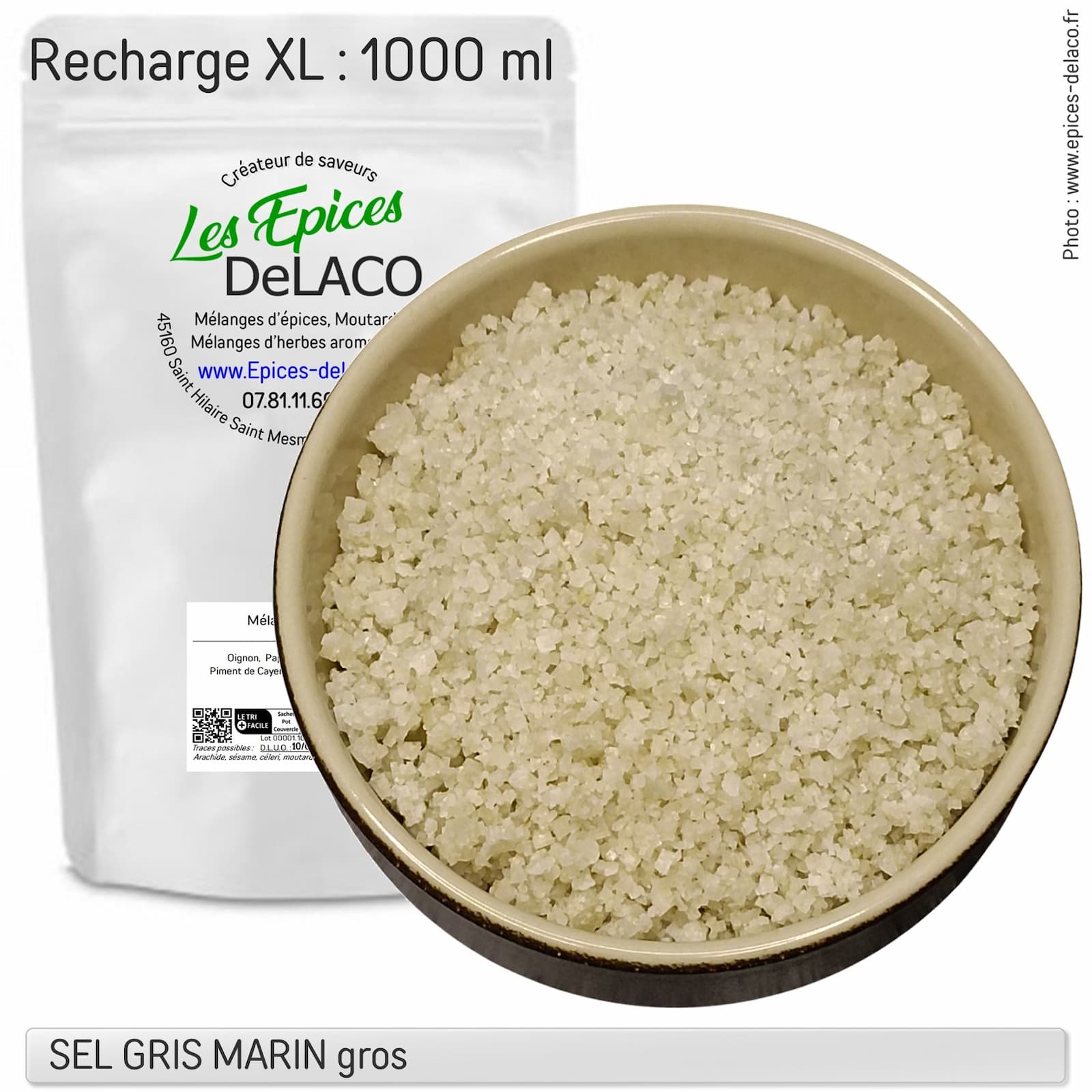 SEL GRIS MARIN - gros - 0,600gr XL ... assaisonnement – Image 3