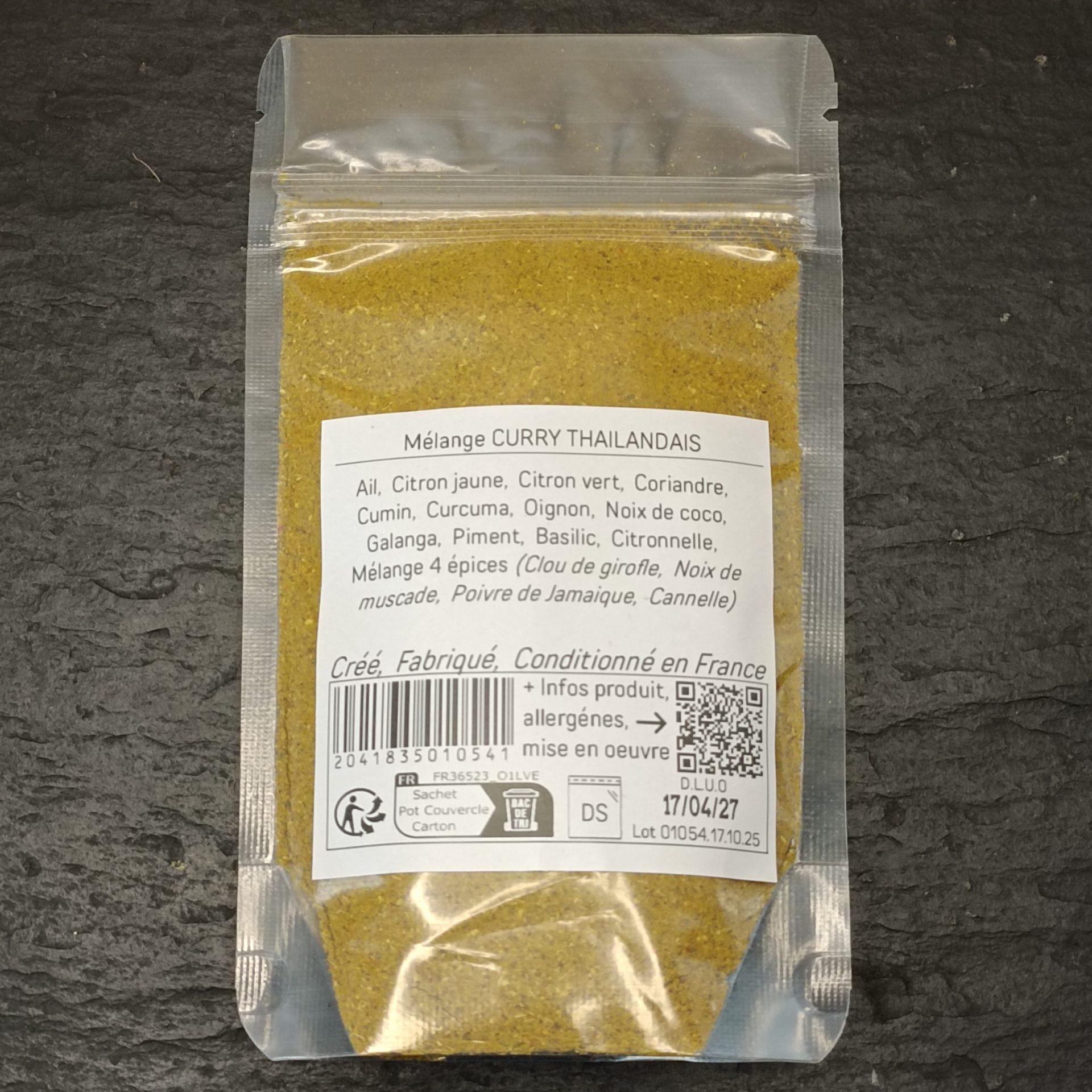 CURRY THAILANDAIS 200g L ... mélange d'épices, herbes aromatiques, condiments, piments – Image 5